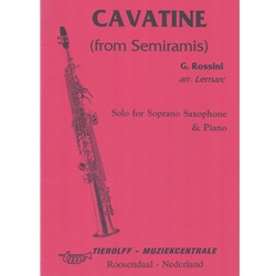 Cavatine from "Semiramis" - Soprano Saxophone and Piano