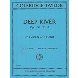 Deep River, Opus 59, No. 10 - Violin and Piano