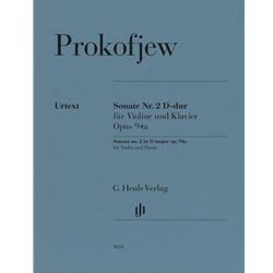 Sonata No. 2 in D Major, Op. 94a - Violin and Piano
