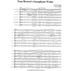 Tom Brown's Saxophone Waltz - Saxophone Ensemble