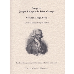 Songs of Joseph Bologne de Saint-George, Vol. 1 - High Voice and Piano