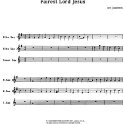 Fairest Lord Jesus - Saxophone Trio (AAT)