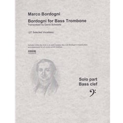 Bordogni for Bass Trombone: 27 Selected Vocalises (Book/CD)