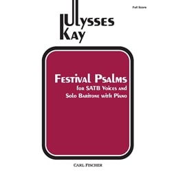 Festival Psalms (Vocal Score) - SATB Voices, Solo Baritone Voice and Piano