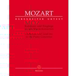 Cadenzas and Lead-ins to the Mozart Piano Concertos