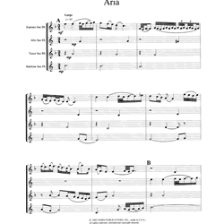 Goldberg Variations Set I - Saxophone Quartet (SATB)