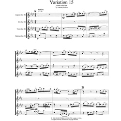 Goldberg Variations Set V - Saxophone Quartet (SATB)