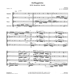 Solfeggietto - Saxophone Quartet (SATB)