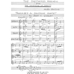Shepherd's Farewell from "The Childhood of Christ" - Sax Quartet