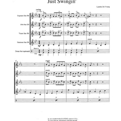 Just Swingin' - Sax Quartet SATB (with opt. Drum Set)