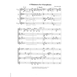 6 Miniatures for 4 Saxophones (SATB)