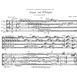 Screams and Whimpers - Saxophone Quartet (SATB)