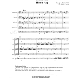 Hindu Rag - Saxophone Quartet (S/AATB)