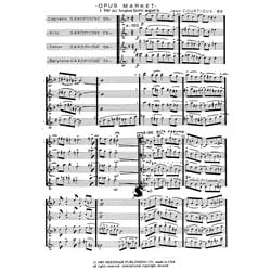 Opus Market for Jazz Saxophone Quartet (SATB)
