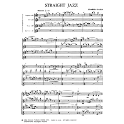 Straight Jazz - Saxophone Quartet (SATB)