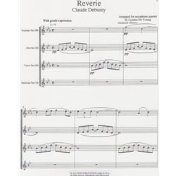 Reverie - Saxophone Quartet (SATB)