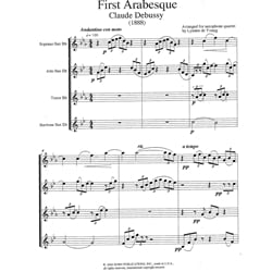 1st Arabesque - Saxophone Quartet (SATB)