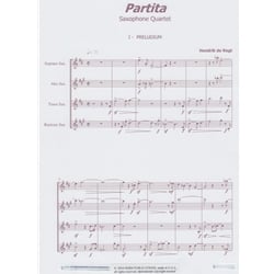 Partita - Saxophone Quartet (SATB)