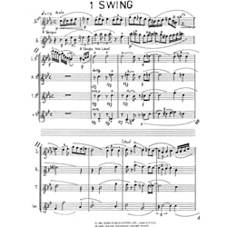 Swing, Blues and Dixieland Jazz - Saxophone Quartet (SATB)