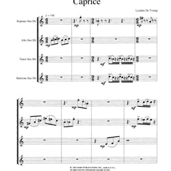 Divertimento - Saxophone Quartet (SATB)