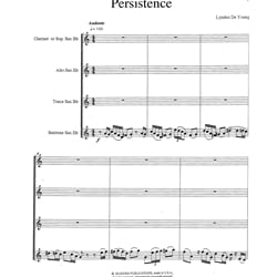 Persistence - Saxophone Quartet (SATB)