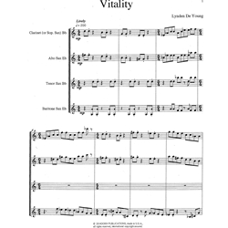 Vitality - Saxophone Quartet (SATB)