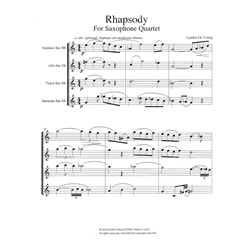 Rhapsody for Saxophone Quartet (SATB)