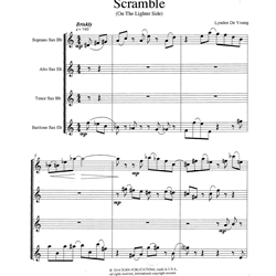 Scramble (On The Ligher Side) - Saxophone Quartet (SATB)