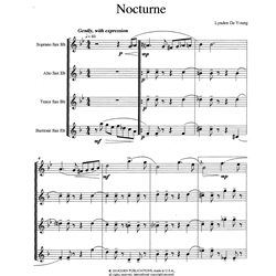 Nocturne - Saxophone Quartet (SATB)