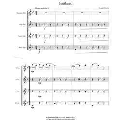 Southeast - Saxophone Quartet (SATB)