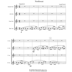 Northwest - Saxophone Quartet (SATB)