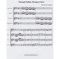 Eternal Father, Strong to Save - Saxophone Quartet (SATB)