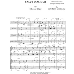 Salut D'Amour - Saxophone Quartet (SATB)