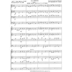 Hornpipe from Water Music - Sax Quartet SATB/AATB