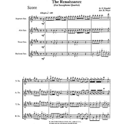 Renaissance, The - Sax Quartet SATB/AATB