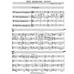 Avenging Spirit - Saxophone Quartet (SATB)
