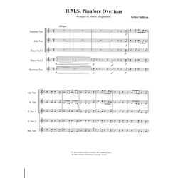 H.M.S. Pinafore Overture - Saxophone Quartet (SATT/B)