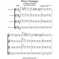 Country Gardens - Saxophone Quartet (SATB)