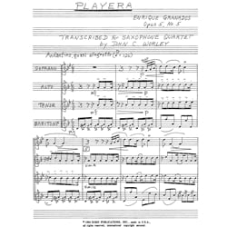 Playera, Opus 5, No. 5 - Saxophone Quartet (SATB)