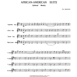 African-American Suite - Sax Quartet SATB/AATB