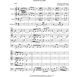 German Folk Songs - Sax Quartet SATB/AATB