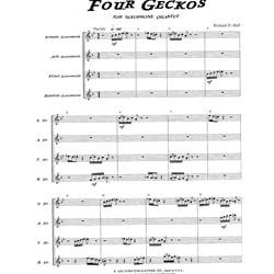 4 Geckos - Saxophone Quartet (SATB)