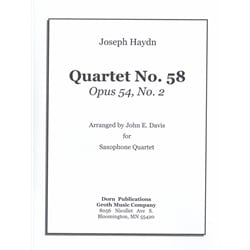 Quartet No. 58 (Opus 54, No. 2) - Saxophone Quartet (SATB)