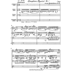 Sax Quartet No. 1, Opus 78 (SATB)