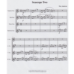 Seascope 2 - Saxophone Quartet (SATB)
