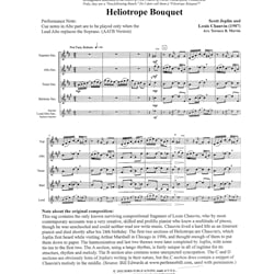Heliotrope Bouquet - Saxophone Quartet (SATB/AATB)