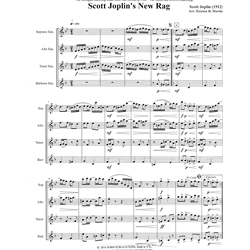 Scott Joplin's New Rag - Saxophone Quartet (SATB)