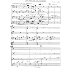 Quasi-Fugue for 4 Saxophones (SATB)