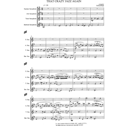 That Crazy Jazz Again - Saxophone Quartet (SATB)