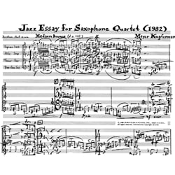 Jazz Essay - Saxophone Quartet (SATB)